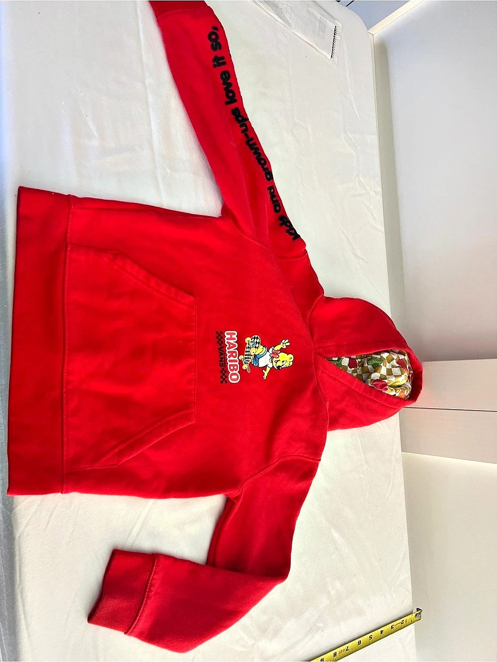 Vans x Haribo Youth Hoodie Red & Yellow Size 4/5